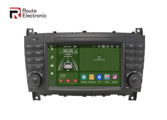 Benz W203 OEM Android Auto Audio 2 DIN Met LCD 7 "1024 × 600 Scherm