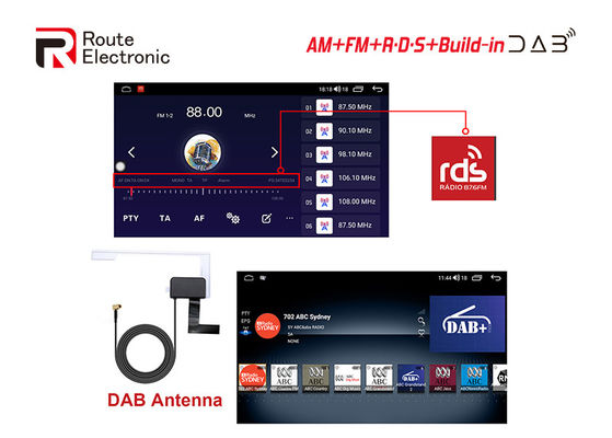 10,1 inch draaibare auto-stereo-installatie, auto-speler van verschillende media met het scherm QLED 1280×720