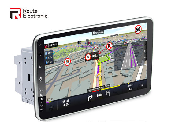 10,1 inch draaibare auto-stereo-installatie, auto-speler van verschillende media met het scherm QLED 1280×720