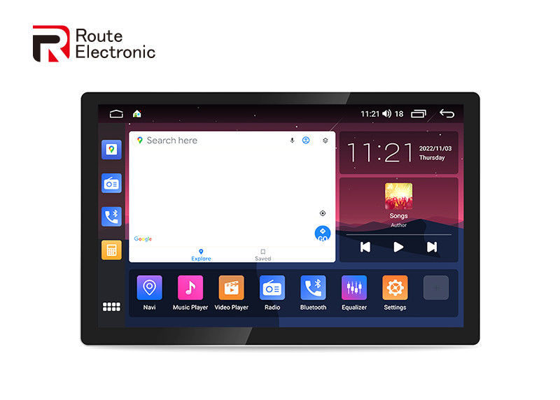 OEM universele autoradio, 12,95-inch autovideospeler met volledig zwart scherm