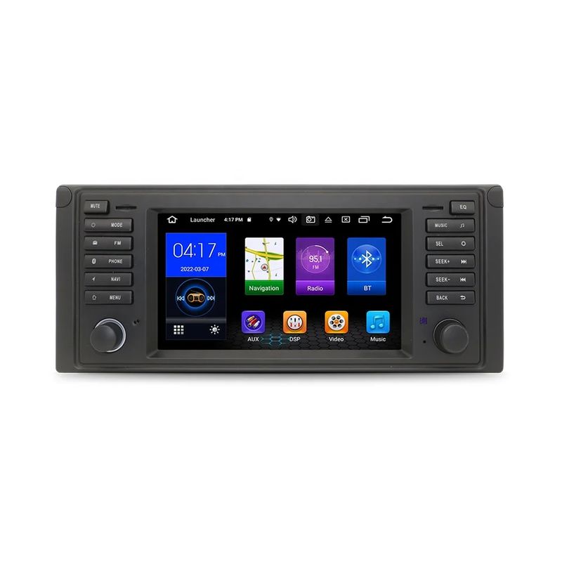 RGB-knoppen en ingebouwde/externe microfoonondersteuning OEM-auto-radio voor dashboard 2din